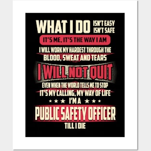 Public Safety Officer What i Do Posters and Art